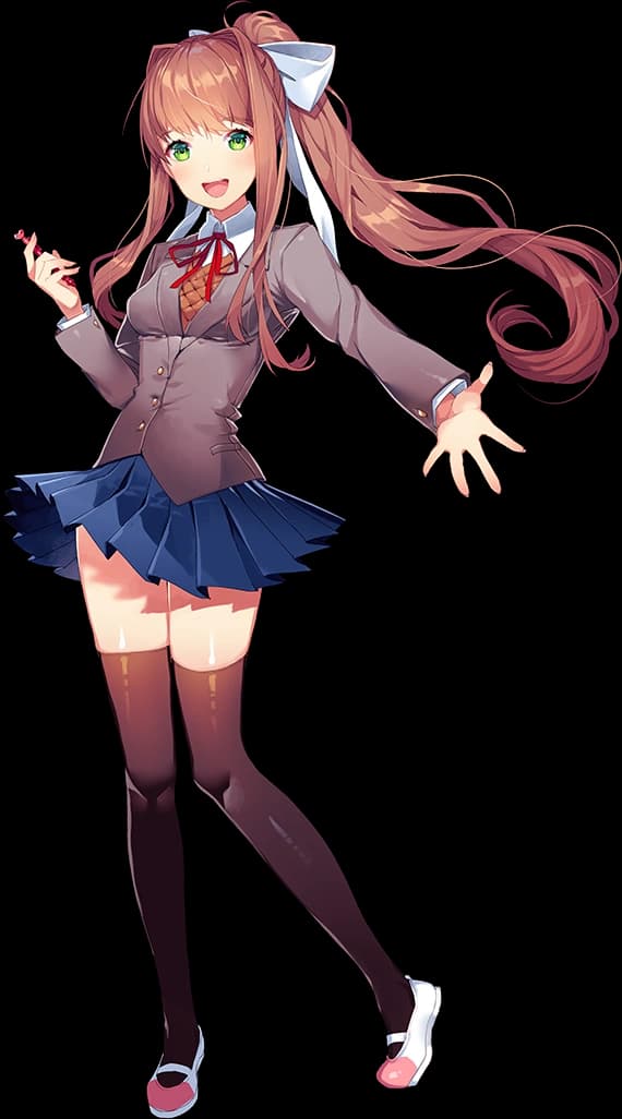 Monika character illustration